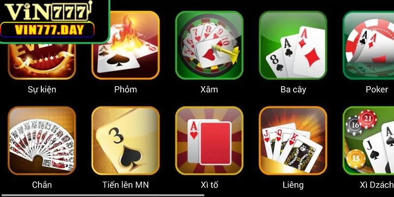 Những tựa game bài hot hit nhất tại nhà cái